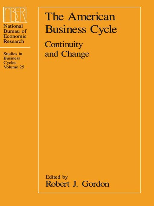 Cover image for The American Business Cycle